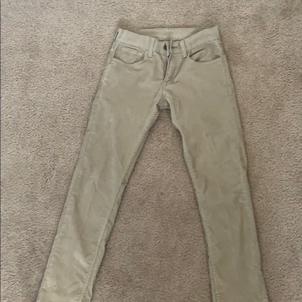 Men’s Khaki Corduroy Pants 28x30